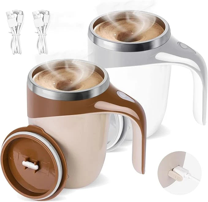 Automatic Self-Stirring Mug – Electric Mixing Coffee Cup |Habi Mart