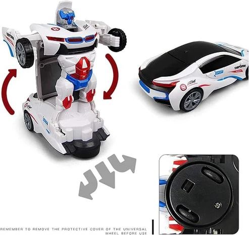 Transforming Robot Car – Remote Control Stunt Car Toy for Kids |Habi Mart