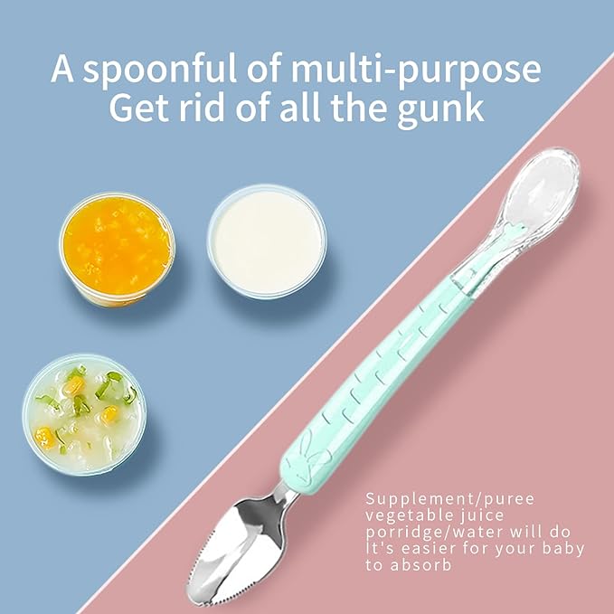 Double Head Baby Silicone Food Spoon