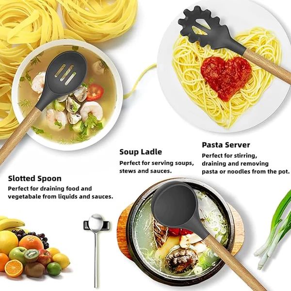 12-Piece Cooking Utensils Set – Non-Stick Kitchen Tools |Habi Mart