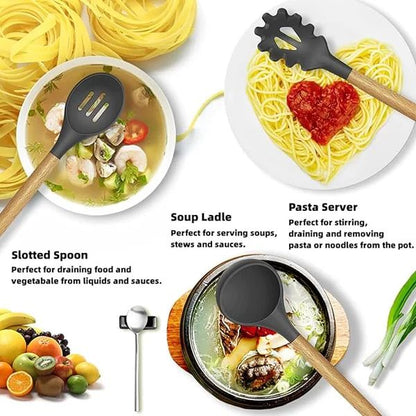 12-Piece Cooking Utensils Set – Non-Stick Kitchen Tools |Habi Mart