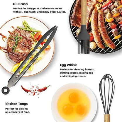 12-Piece Cooking Utensils Set – Non-Stick Kitchen Tools |Habi Mart