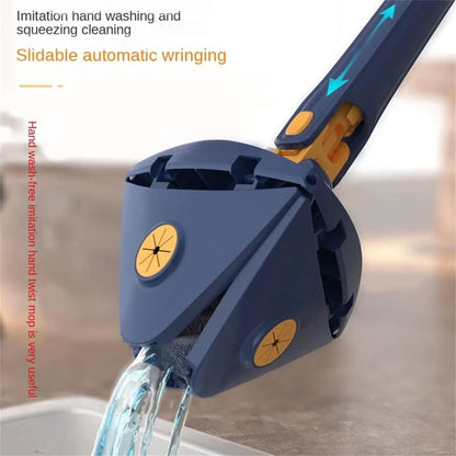 360° Rotating Adjustable Mop – Floor Cleaning Mop with Flexible Handle |Habi Mart
