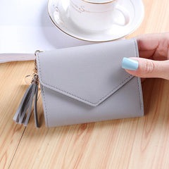 Short Tassel Wallet Women Fashion Purse