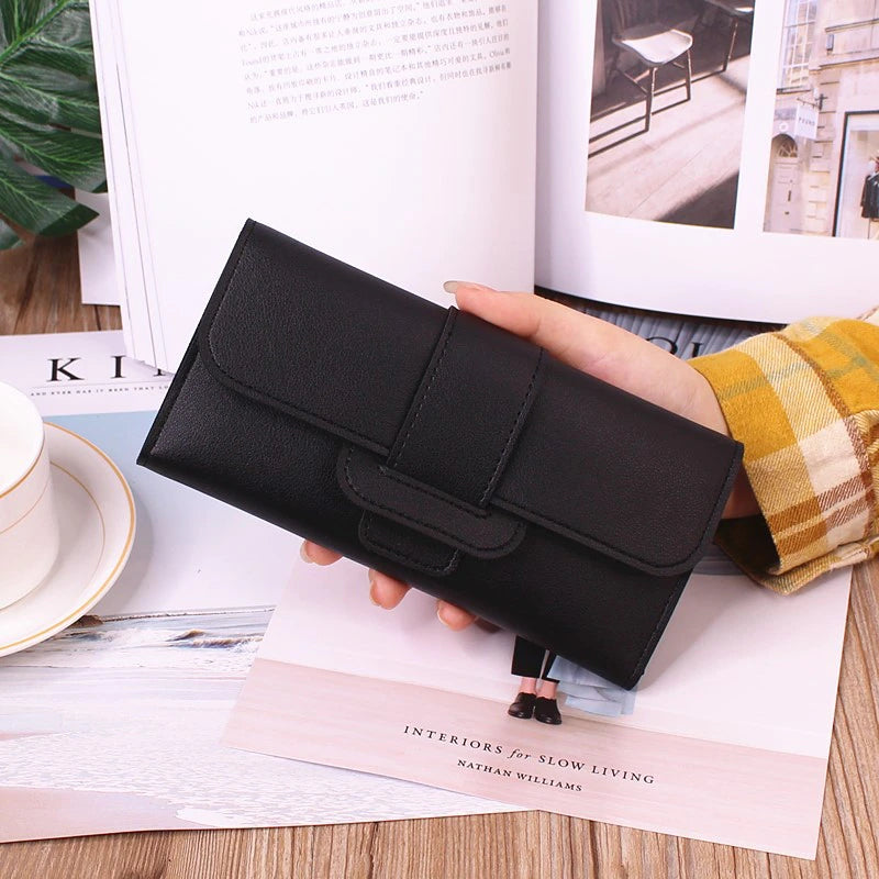 PU Leather Women Wallets Luxury Long