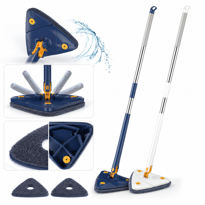 360° Rotating Adjustable Mop – Floor Cleaning Mop with Flexible Handle |Habi Mart