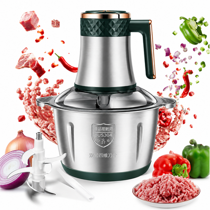 Stainless Steel Food Chopper – Manual Vegetable & Onion Cutter |Habi Mart