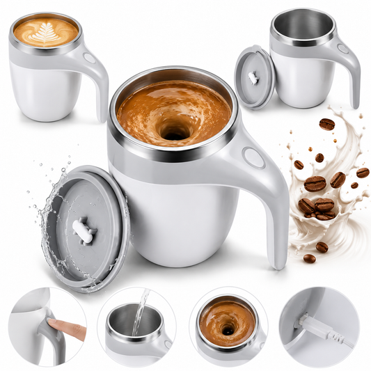 Automatic Self-Stirring Mug – Electric Mixing Coffee Cup |Habi Mart