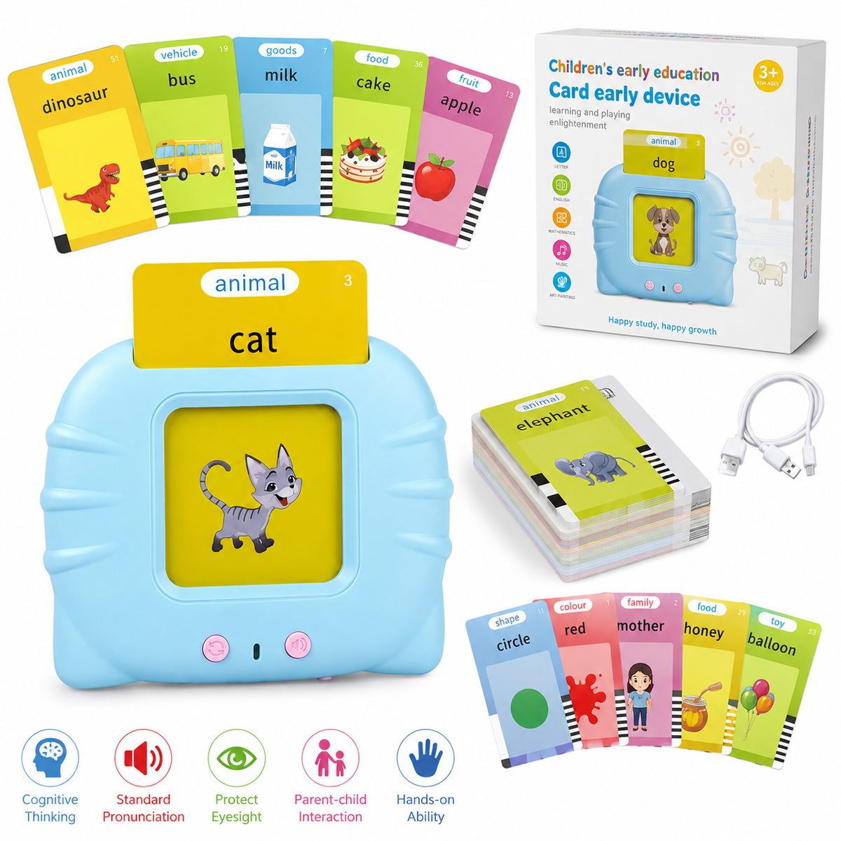 Flash Cards for Kids – Educational Learning Cards for Toddlers & Preschool Children  |Habi Mart