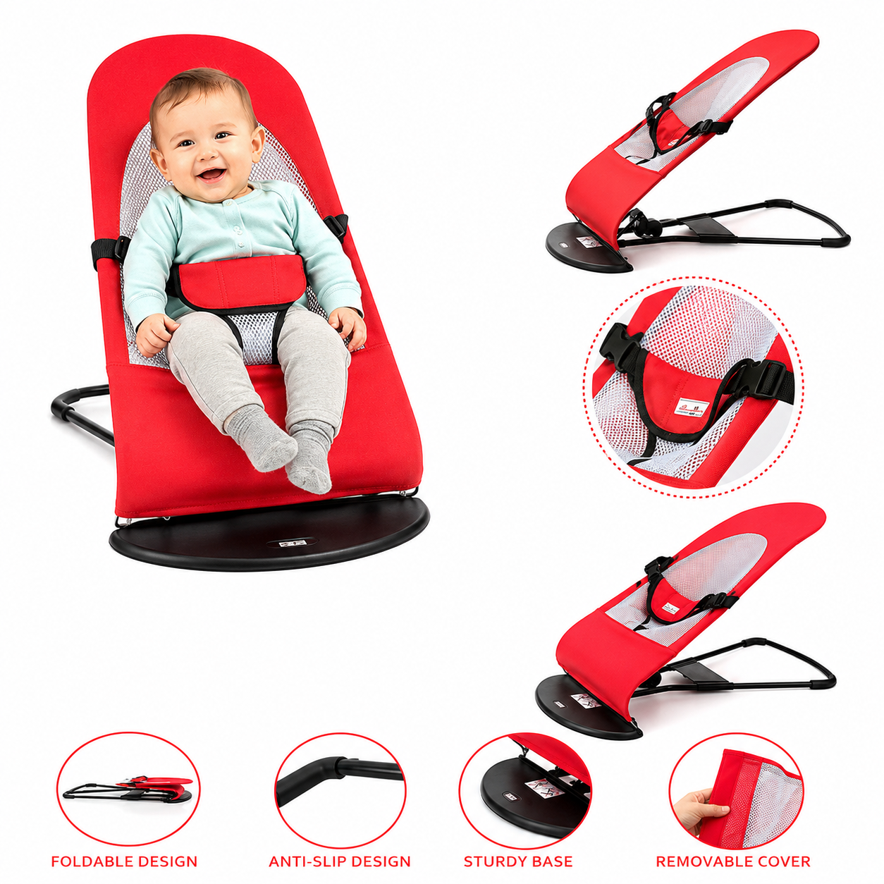 Baby Jumper Activity Center – Adjustable Baby Bouncer Seat with Jumping Fun & Interactive Play Toy |Habi Mart