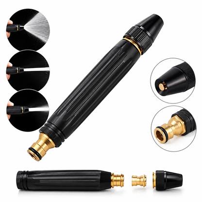 Portable Water Hose Nozzle – High-Pressure Spray Gun with Adjustable Water Jet for Car Washing, Garden & Outdoor Cleaning |Habi Mart