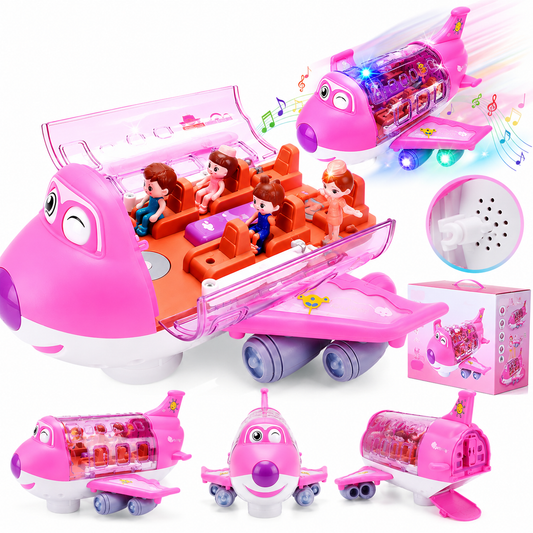 Rotating Electric Airplane Toy for Kids – Spinning Flying Plane with Lights & Fun Play |Habi Mart
