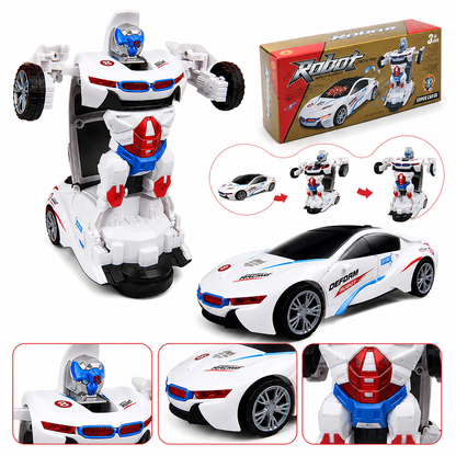 Transforming Robot Car – Remote Control Stunt Car Toy for Kids |Habi Mart