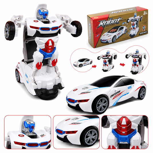 Transforming Robot Car – Remote Control Stunt Car Toy for Kids |Habi Mart