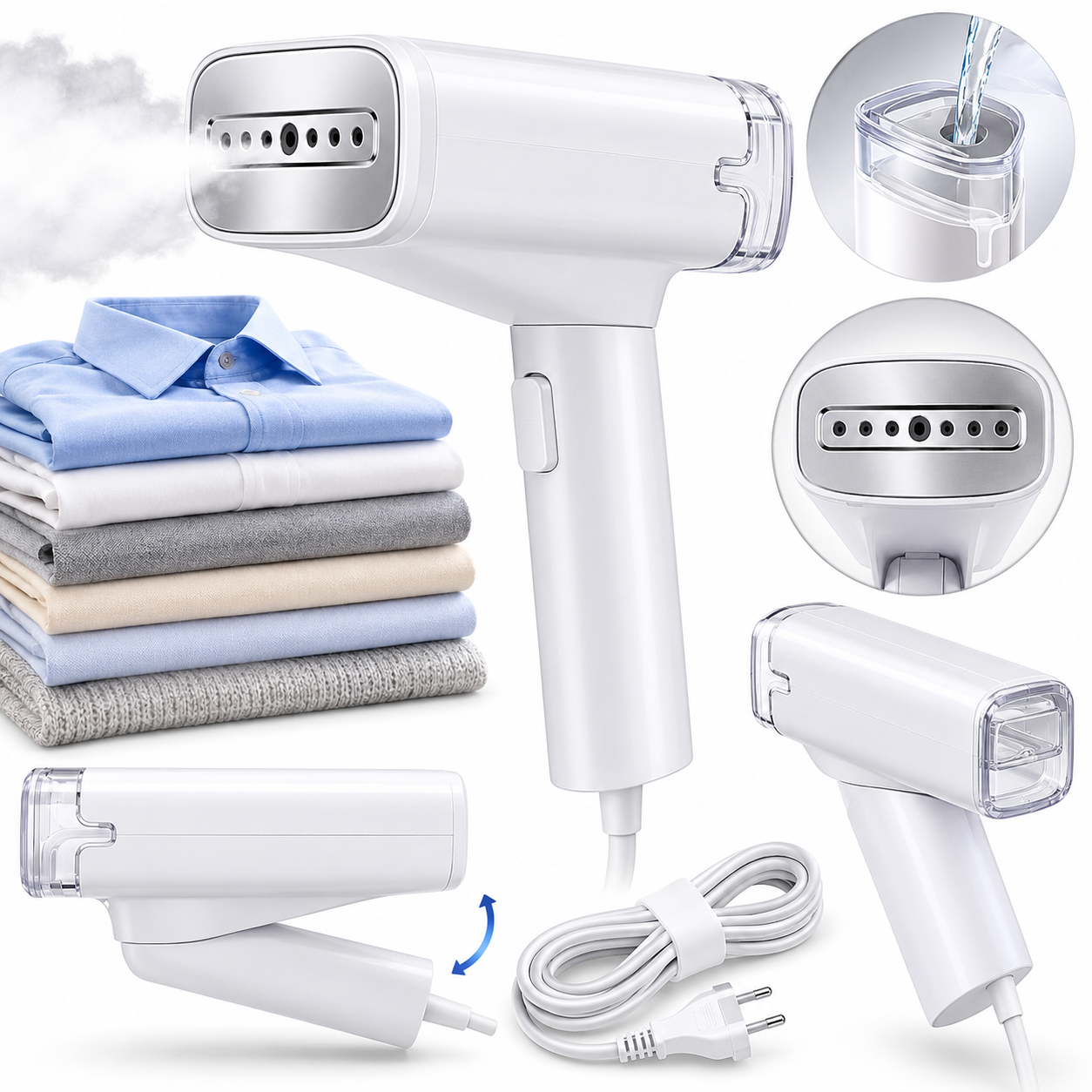 Handheld Hanging Ironing Machine – Portable Clothes Steamer |Habi Mart