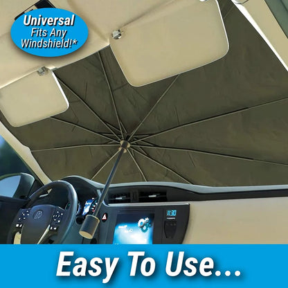 Car Windshield Sun Shade – Foldable UV Protection & Heat Insulation |Habi Mart