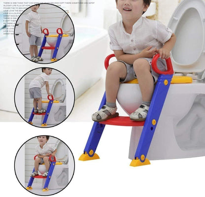 Children Toilet Ladder – Adjustable Toilet Step Stool & Potty Training Seat |Habi Mart