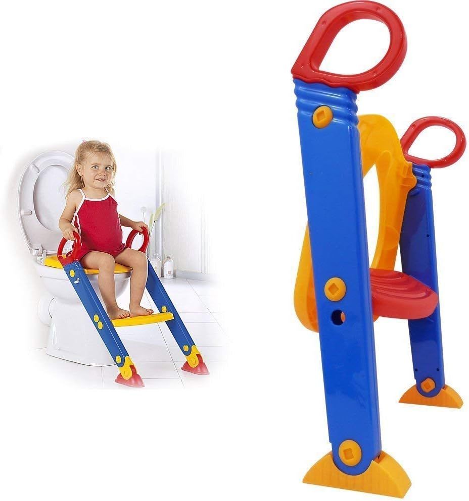 Children Toilet Ladder – Adjustable Toilet Step Stool & Potty Training Seat |Habi Mart