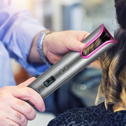 Automatic Cordless Hair Curler – Portable Wireless Curling Wand |Habi Mart
