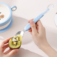 Double Head Baby Silicone Food Spoon