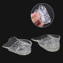 Height increased silicone gel insole