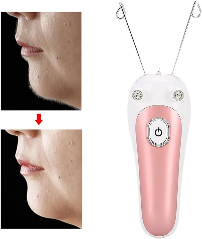 Electric Facial Threading Hair Removal Device – Painless Portable Facial Hair Remover for Women |Habi Mart