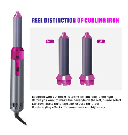 5-in-1 Hot Air Brush Styler – Hair Dryer & Styling Brush |Habi Mart