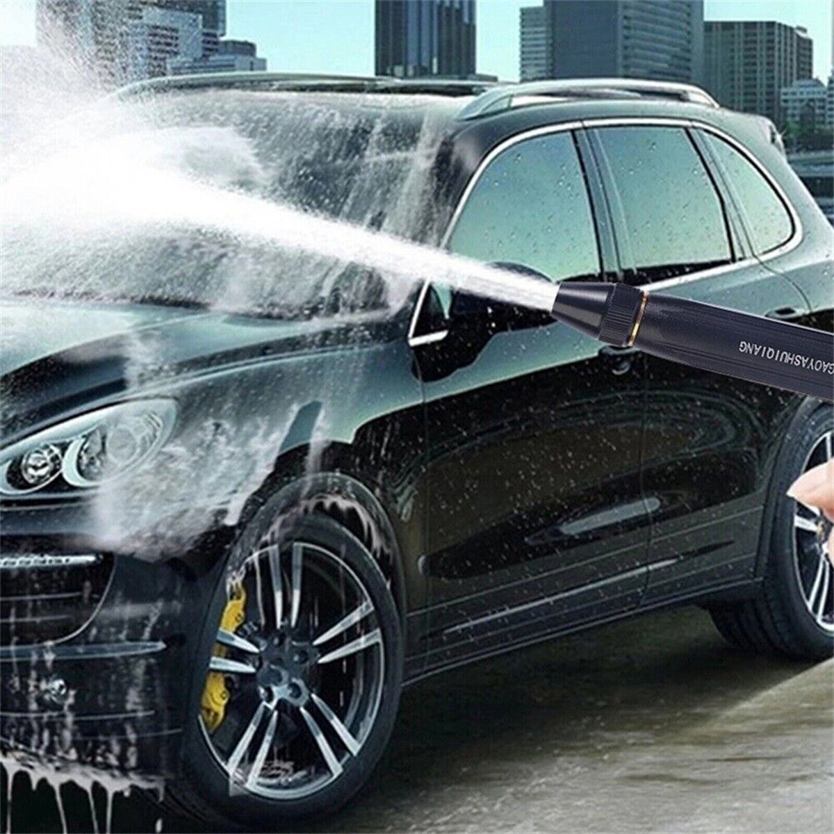 Portable Water Hose Nozzle – High-Pressure Spray Gun with Adjustable Water Jet for Car Washing, Garden & Outdoor Cleaning |Habi Mart