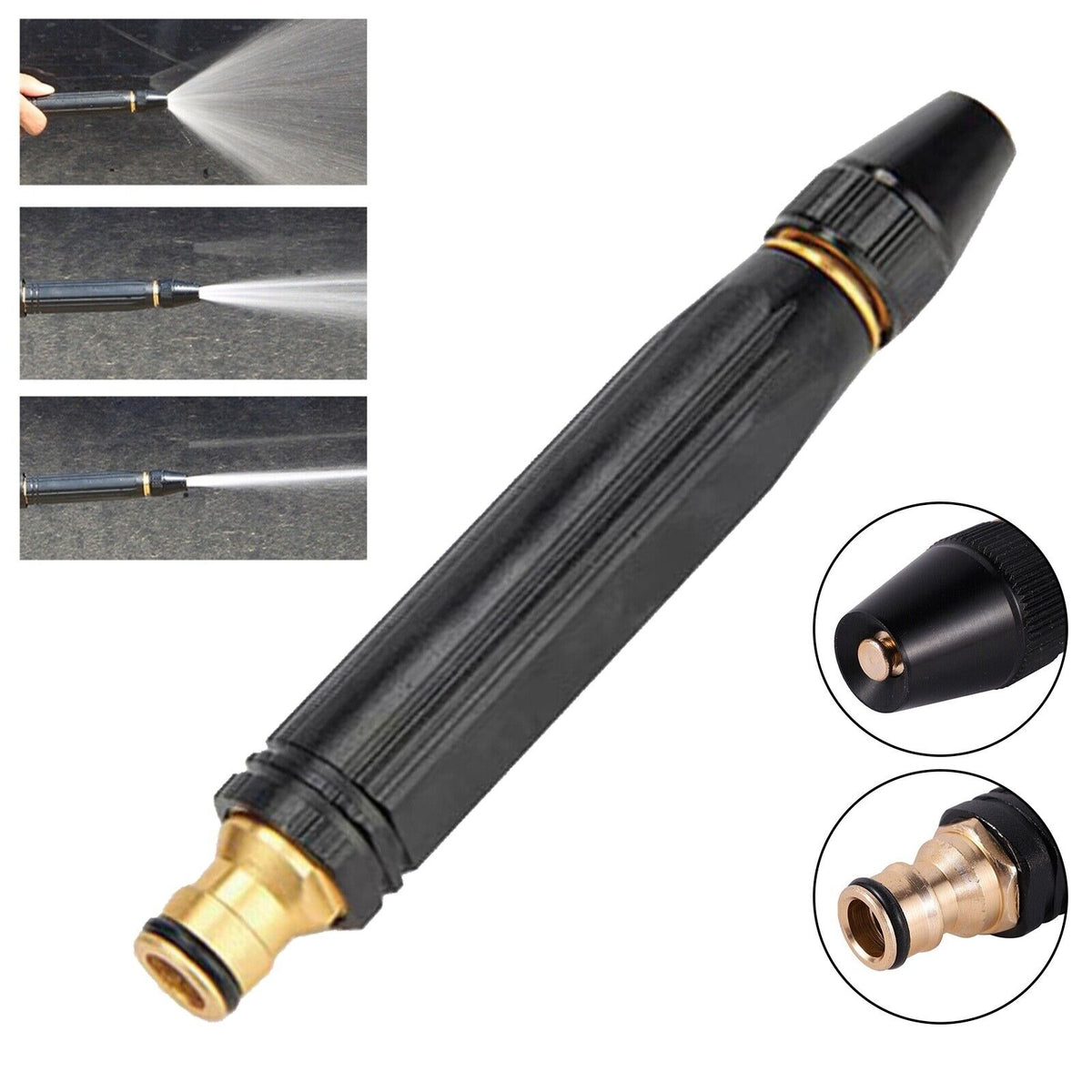 Portable Water Hose Nozzle – High-Pressure Spray Gun with Adjustable Water Jet for Car Washing, Garden & Outdoor Cleaning |Habi Mart