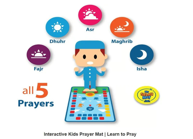 Kids Prayer Mat – Soft Islamic Prayer Rug for Children |Habi Mart