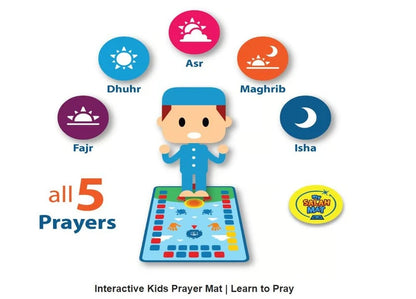 Kids Prayer Mat – Soft Islamic Prayer Rug for Children |Habi Mart