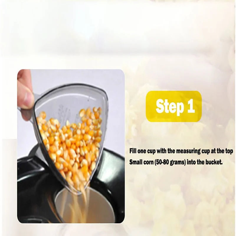 Mini Popcorn Machine – Compact Hot Air Popcorn Maker for Home & Parties |Habi Mart