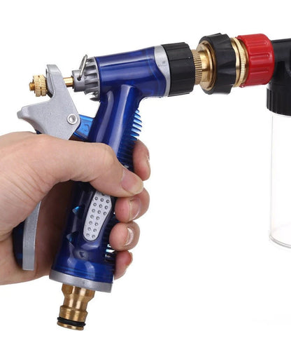 Multifunctional Foam Car Wash Water Gun – High-Pressure Car Cleaning Spray Nozzle with Foam Sprayer |Habi Mart