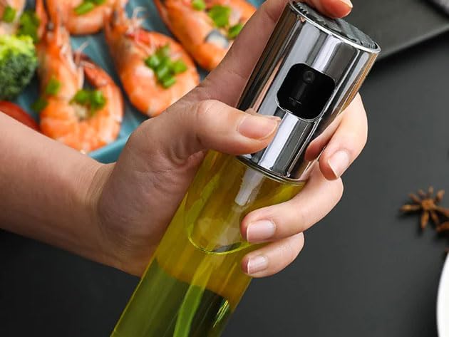 Oil Sprayer & Dispenser – Refillable Cooking Oil Spray Bottle |Habi Mart