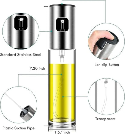 Oil Sprayer & Dispenser – Refillable Cooking Oil Spray Bottle |Habi Mart