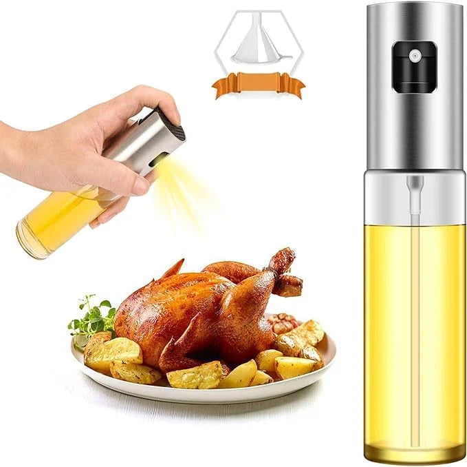 Oil Sprayer & Dispenser – Refillable Cooking Oil Spray Bottle |Habi Mart