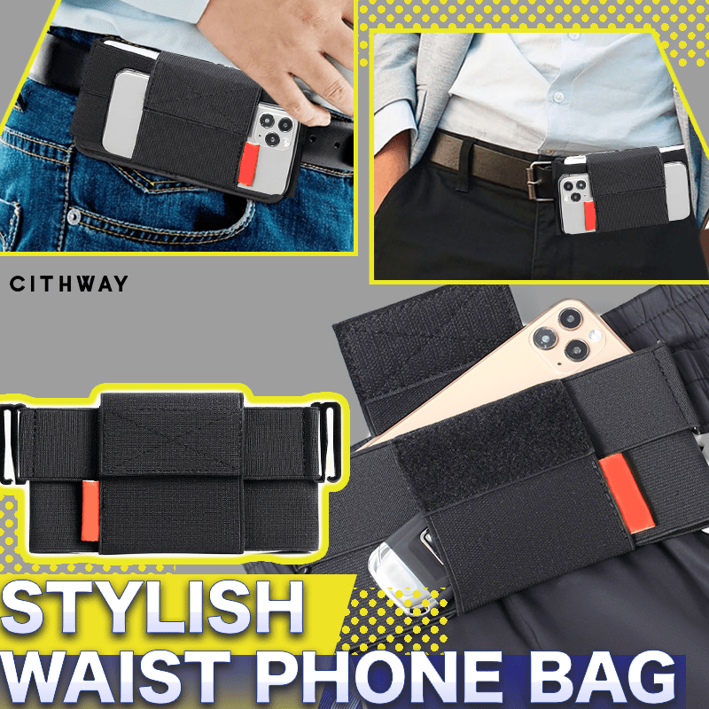 6-7.5 inch Mobile Cell Phone Pouch Hidden Waist Bag Portable