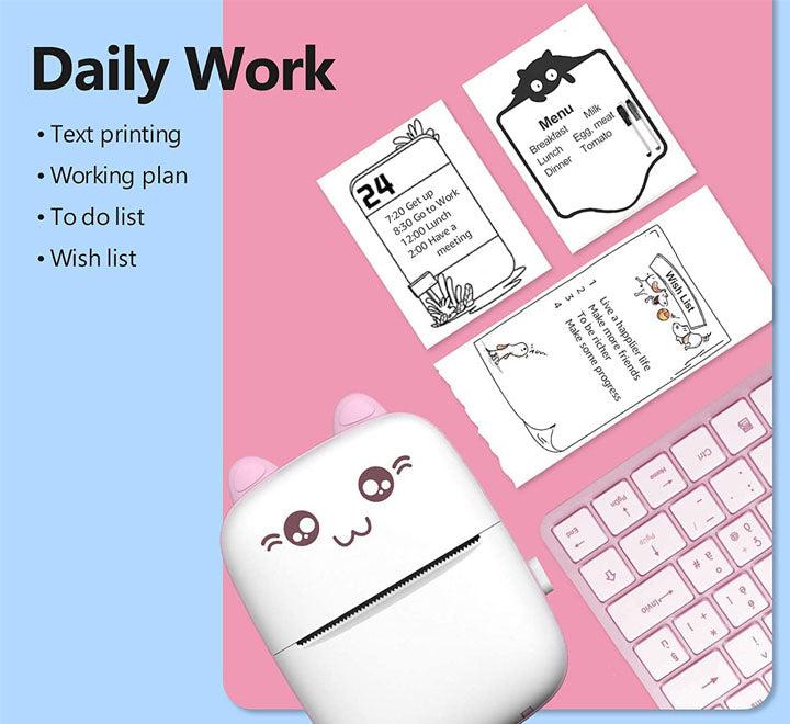 Wireless Mini Thermal Printer – Portable Bluetooth Printer |Habi Mart