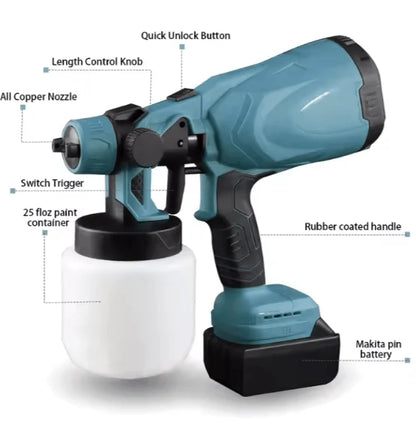Portable Paint Sprayer – Handheld Electric Paint Gun |Habi Mart