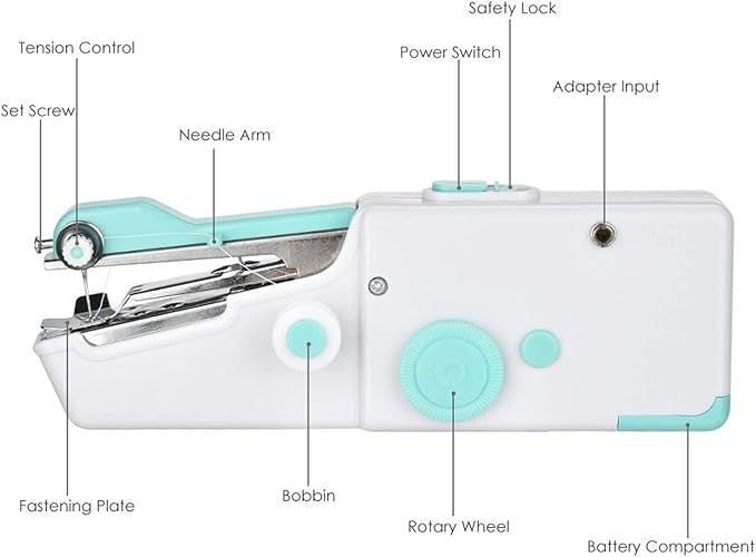 Portable Stitch Machine – Mini Handheld Sewing Machine |Habi Mart