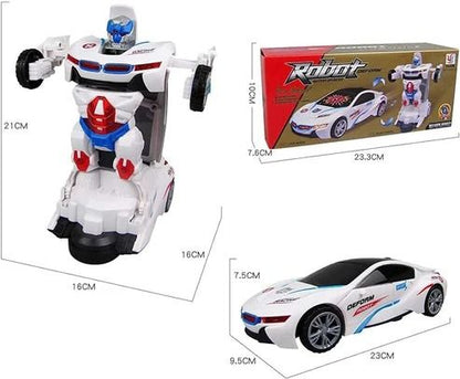 Transforming Robot Car – Remote Control Stunt Car Toy for Kids |Habi Mart