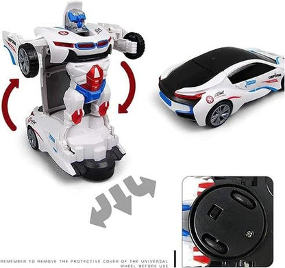 Transforming Robot Car – Remote Control Stunt Car Toy for Kids |Habi Mart