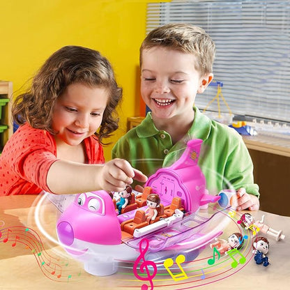 Rotating Electric Airplane Toy for Kids – Spinning Flying Plane with Lights & Fun Play |Habi Mart