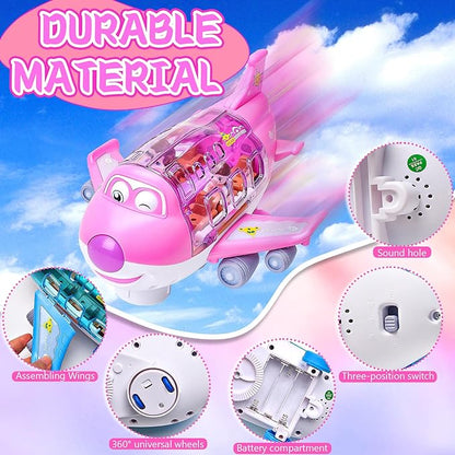 Rotating Electric Airplane Toy for Kids – Spinning Flying Plane with Lights & Fun Play |Habi Mart
