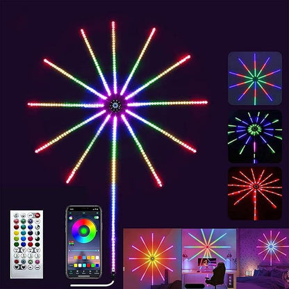 Smart Firework LED Lights – RGB Music Sync Lights with App & Remote |Habi Mart