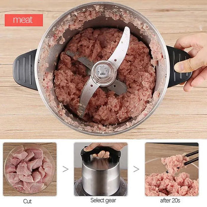 Stainless Steel Food Chopper – Manual Vegetable & Onion Cutter |Habi Mart