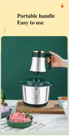 Stainless Steel Food Chopper – Manual Vegetable & Onion Cutter |Habi Mart