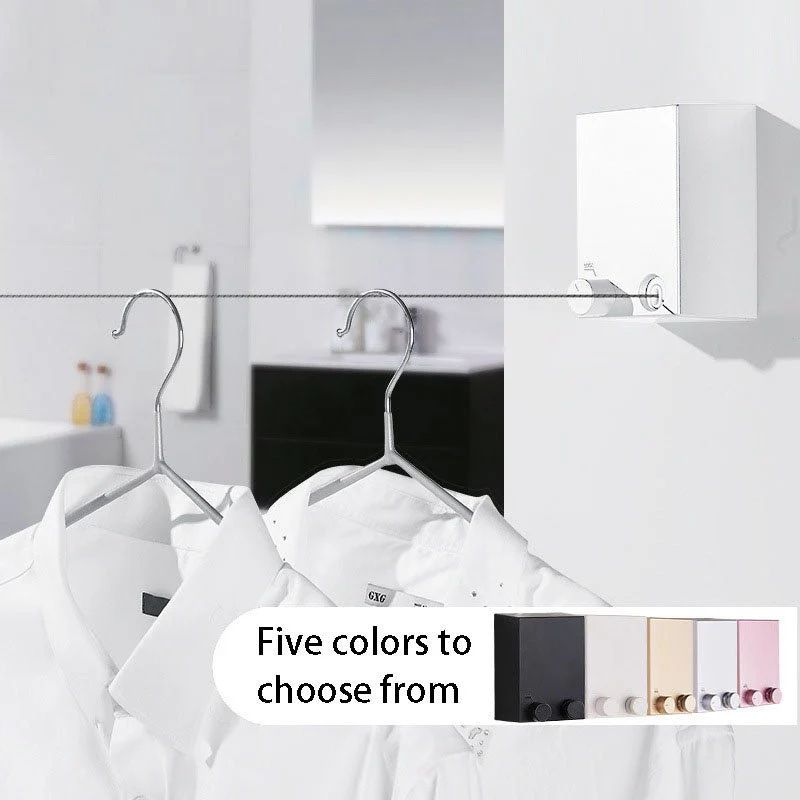 Telescopic Clothesline – Retractable Wall-Mounted Clothes Drying Rack for Home & Travel |Habi Mart