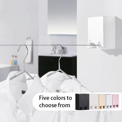 Telescopic Clothesline – Retractable Wall-Mounted Clothes Drying Rack for Home & Travel |Habi Mart